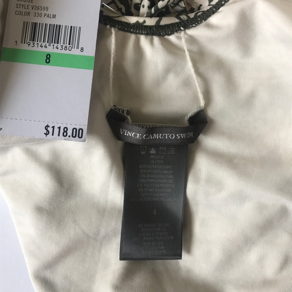 NWT Vince Camuto Wildflower-Print LaceUp One Piece - Picture 9 of 9